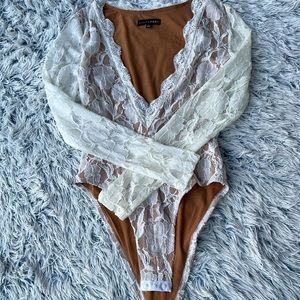 JLUXLABEL lace bodysuit